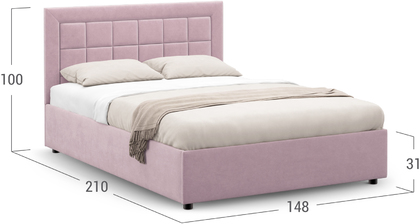 Кровать двуспальная Rion 140х200 Модель 1222