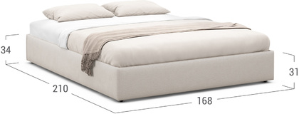Кровать двуспальная 160х200 MOON FAMILY 1240