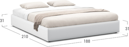 Кровать двуспальная 180х200 MOON FAMILY 1240