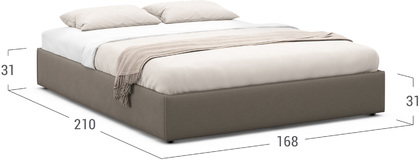 Кровать двуспальная 160х200 MOON FAMILY 1240