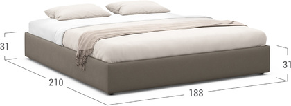 Кровать двуспальная 180х200 MOON FAMILY 1240