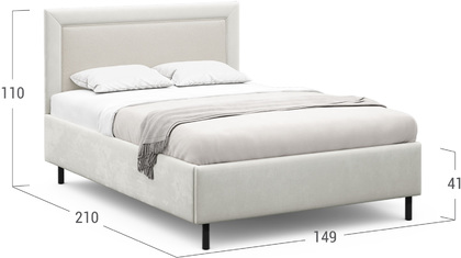Кровать двуспальная MOON FAMILY 1228 140х200