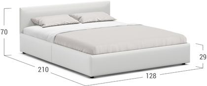 Кровать двуспальная MOON FAMILY 1250 120х200