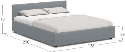 Кровать двуспальная MOON FAMILY 1250 120х200