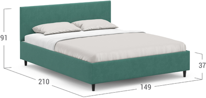 Кровать двуспальная MOON FAMILY 1259 140х200