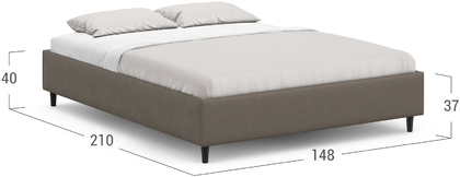 Кровать двуспальная 140х200 MOON FAMILY 1260