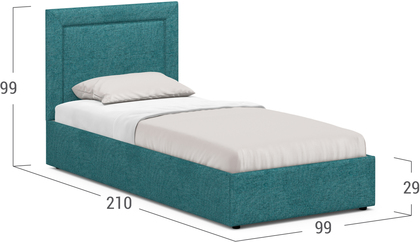 Кровать двуспальная MOON FAMILY 1258 90х200