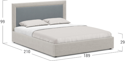Кровать двуспальная MOON FAMILY 1258 180х200