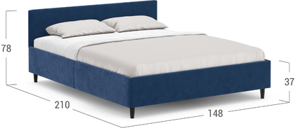 Кровать двуспальная MOON FAMILY 1250 140х200