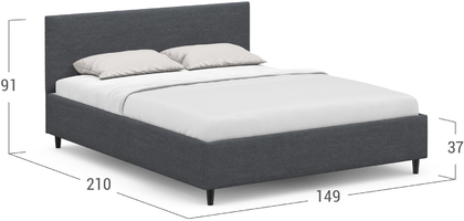 Кровать двуспальная MOON FAMILY 1259 140х200